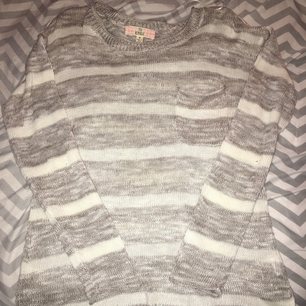 Pink republic sweater. Practically brand new